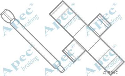 APEC BRAKING kit222 -  Комплектующие, тормозные колодки